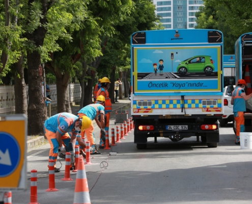 İstanbul’un İlk Pop-Up Bi̇si̇klet Yolu Projesi̇ Tamamlandı